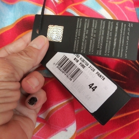 just CAVALLI PALM-PRINT FLARED TROUSERS - Picture 10 of 10